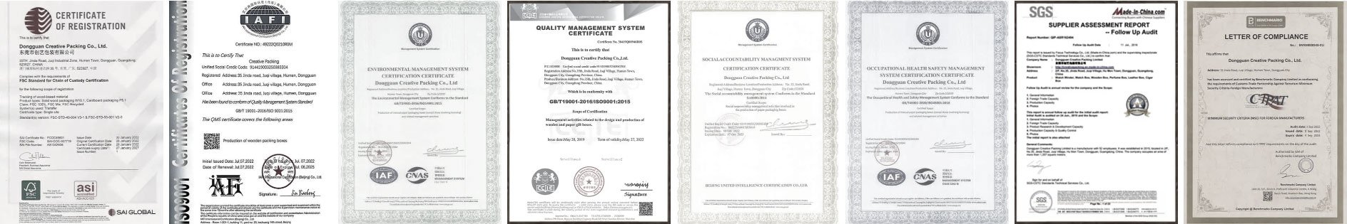 Certifications